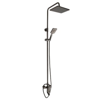 Душевая стойка со смесителем LEDEME L2492D оружей сталь