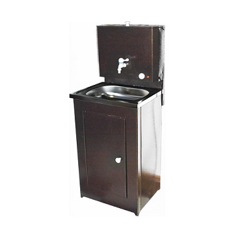 Дачный умывальник - Мойдодыр без подогрева, Вихрь нержавеющая мойка, медь  4419