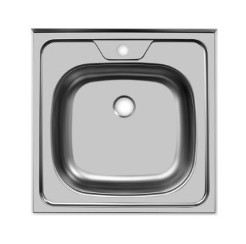 Мойка кухонная нерж. накл. 50*50 см мал. выпуск, глуб 15 см
