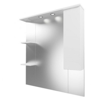 Зеркало-шкаф MIRSANT Next 80 (правое)