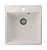 Мойка кухонная Ulgran Quartz Forte 460-01, цвет-жасмин, 36038
