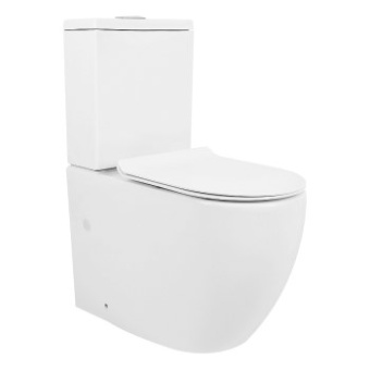 Унитаз-компакт AZARIO Corsa (смыв "торнадо",безободковый с бачком и сиденьем микролифт) AZ-2062Т