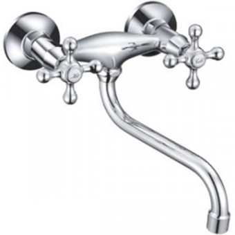 Смеситель для кухни Frap F4608 Хром, от стены