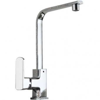 Смеситель для кухни Ledeme L4073 хром+черный мрамор