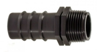 AD7210 Адаптер для капельной трубки 16 ПВХ с наруж. рез / Ерш адаптер  1/2 н.р. * под 16 трубу пнд