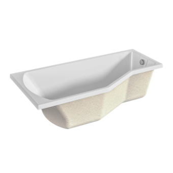Ванна акриловая 1MARKA Convey 150*75L (левая+каркас+рама)