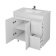 Тумба MIRSANT Next 80 (белая,умывальник premier 800/e-80)