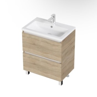 Тумба 1MARKA New Aris 60H (дуб сонома,умывальник como 60)